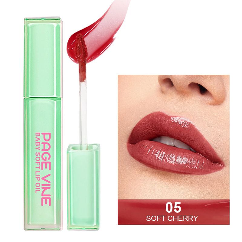 New Fashion Private Label Fruit Flavor Waterproof Vegan Moisturizing Glossy Lip Oil Gloss Multicolor Cosmetics Lip Gloss