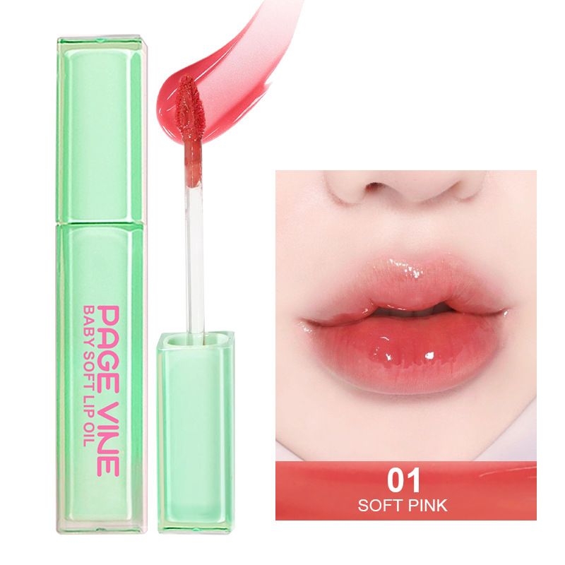 New Fashion Private Label Fruit Flavor Waterproof Vegan Moisturizing Glossy Lip Oil Gloss Multicolor Cosmetics Lip Gloss