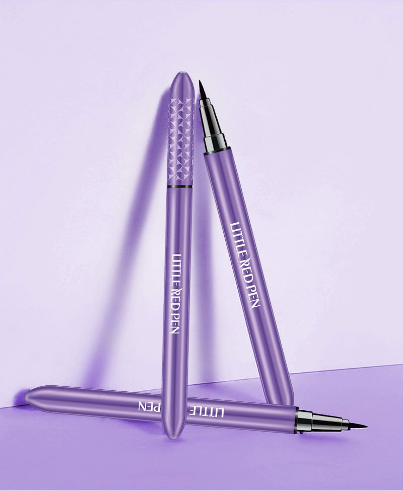 New Fascinating Purple Slim Black Liquid Eyeliner Waterproof Natural Long Lasting Cosmetic Smooth Eyeliner Private Label