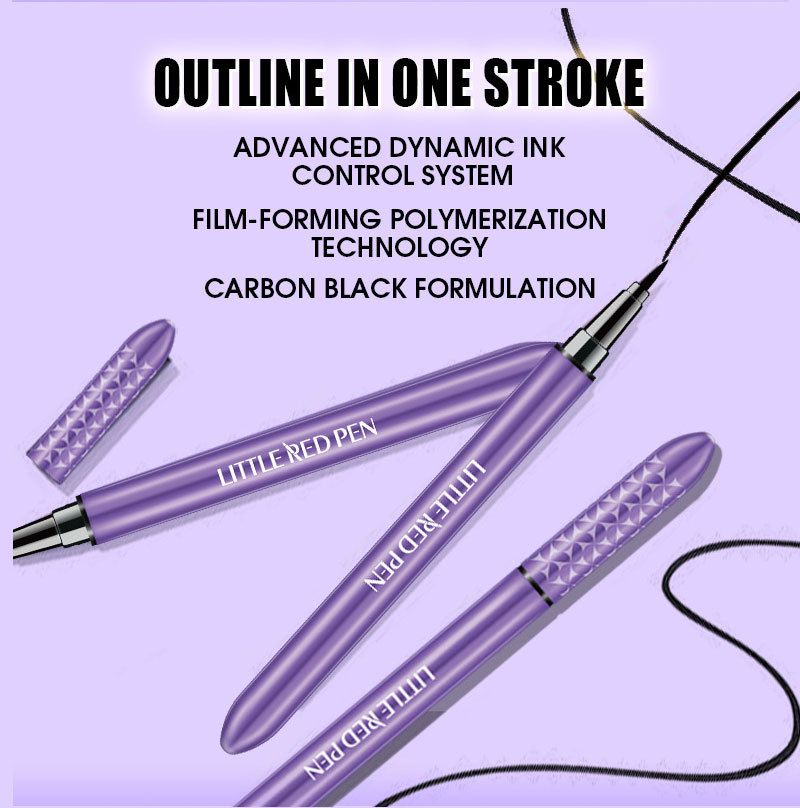 New Fascinating Purple Slim Black Liquid Eyeliner Waterproof Natural Long Lasting Cosmetic Smooth Eyeliner Private Label