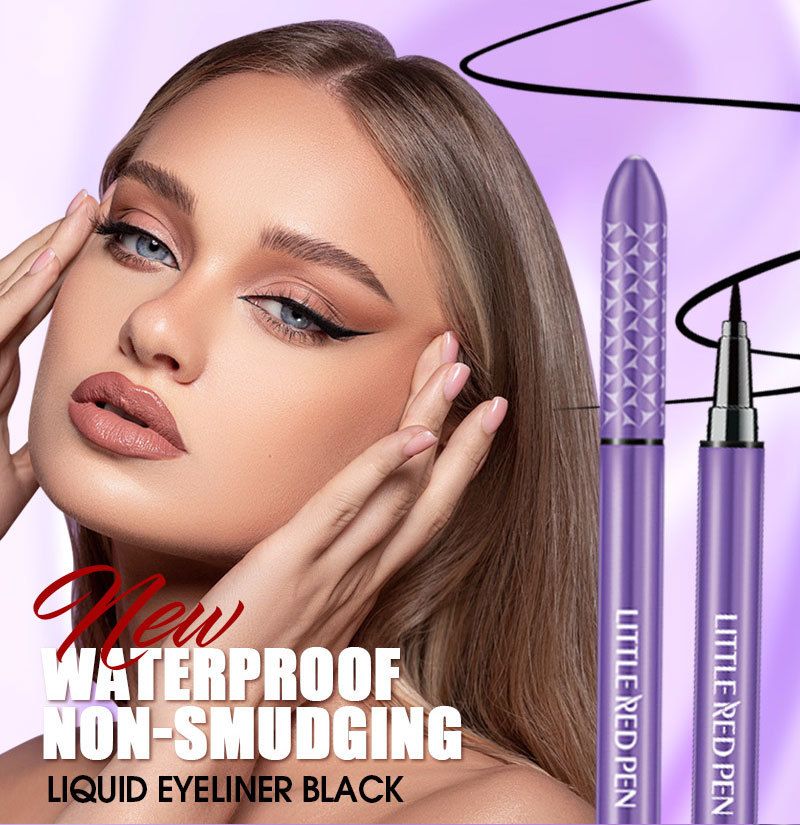 New Fascinating Purple Slim Black Liquid Eyeliner Waterproof Natural Long Lasting Cosmetic Smooth Eyeliner Private Label
