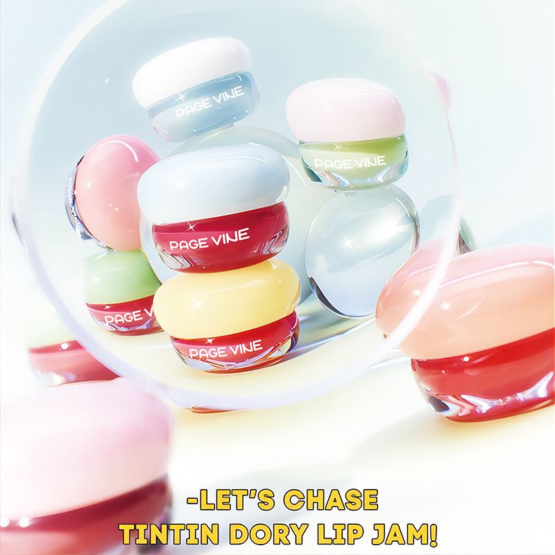 Hight Quality Lip Care Moisturizer Makeup Glossy Lip Balm Gege Bear Jelly Flavored Solid Lip Gloss Jam Lipstick