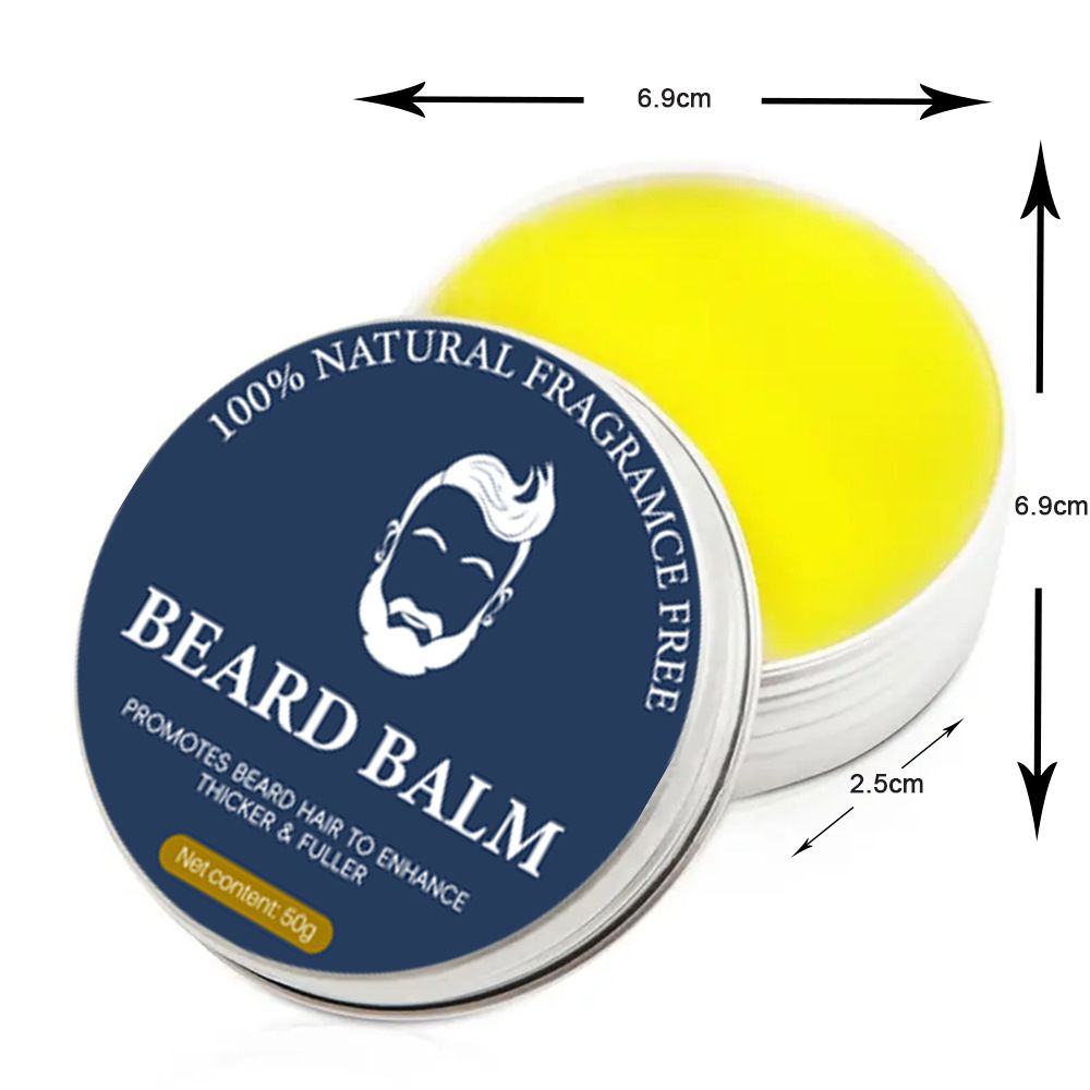 Private Label Men Skin Care Products Beard Balm Natural Ingredients Smoothing Nourishing Beard Balm for Men Styling Beard Balm