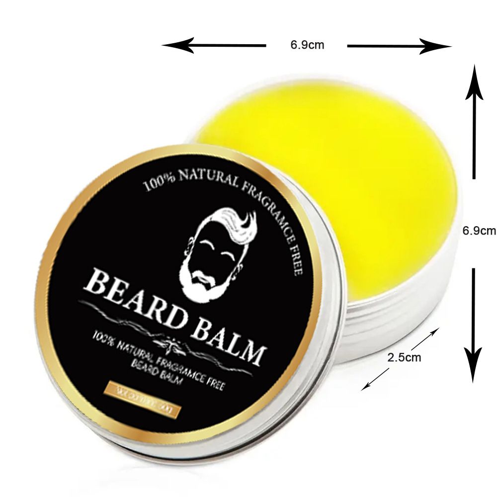 Private Label Men Skin Care Products Beard Balm Natural Ingredients Smoothing Nourishing Beard Balm for Men Styling Beard Balm