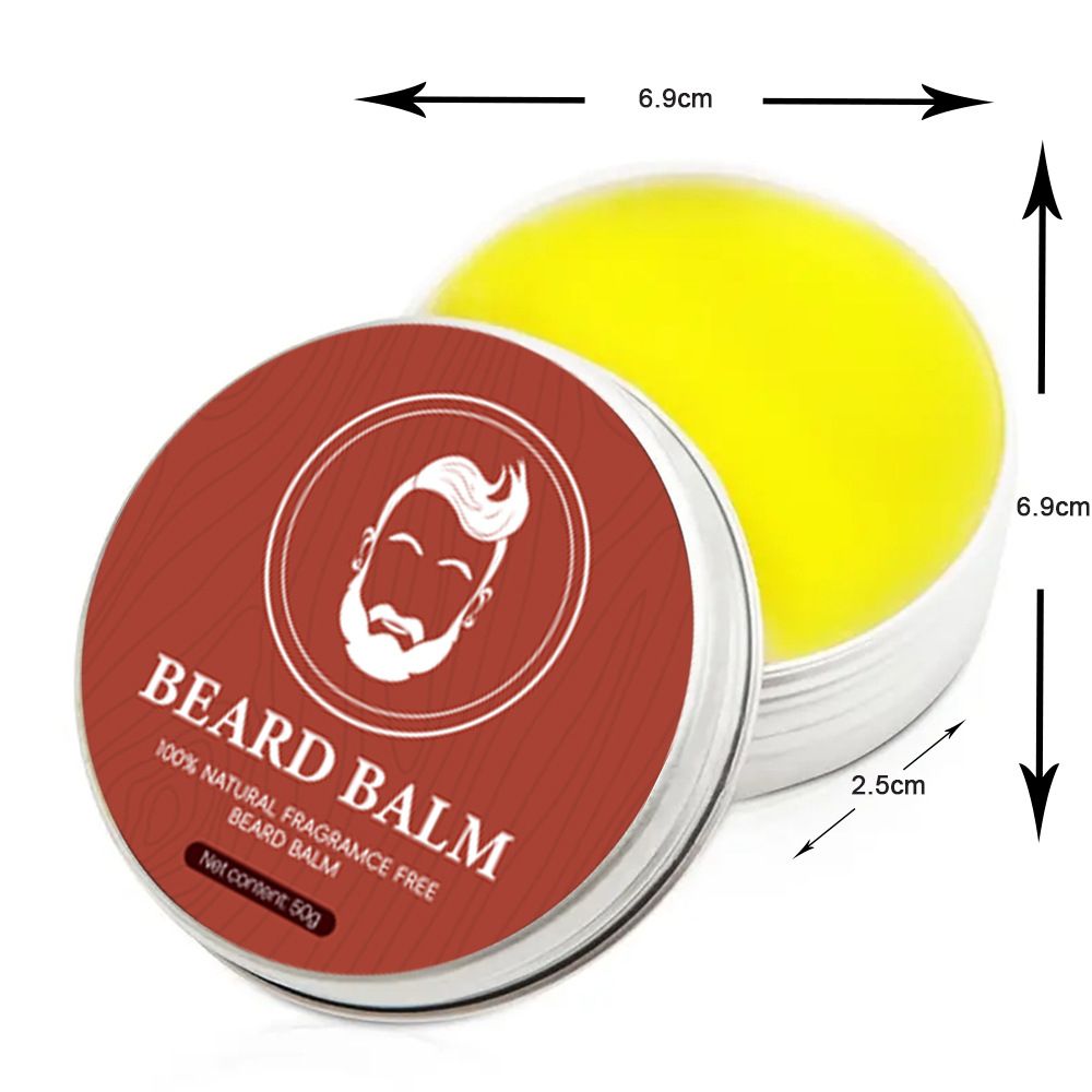 Private Label Men Skin Care Products Beard Balm Natural Ingredients Smoothing Nourishing Beard Balm for Men Styling Beard Balm