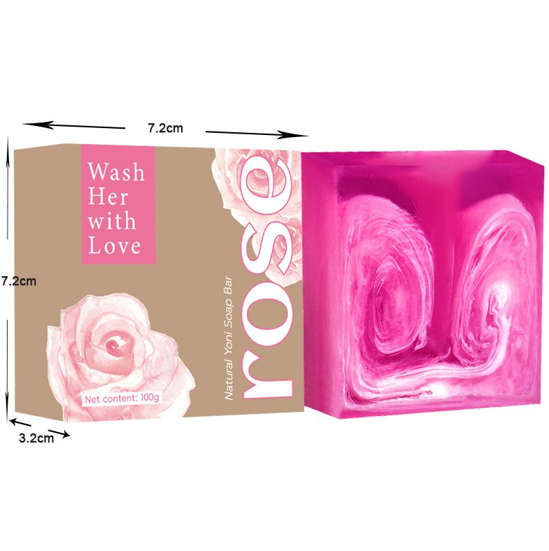 2025 Hot Selling Wholesale Label Natural Rose Skin Whitening Anti Acne Skin Care Face Body Yoni Bar Soap