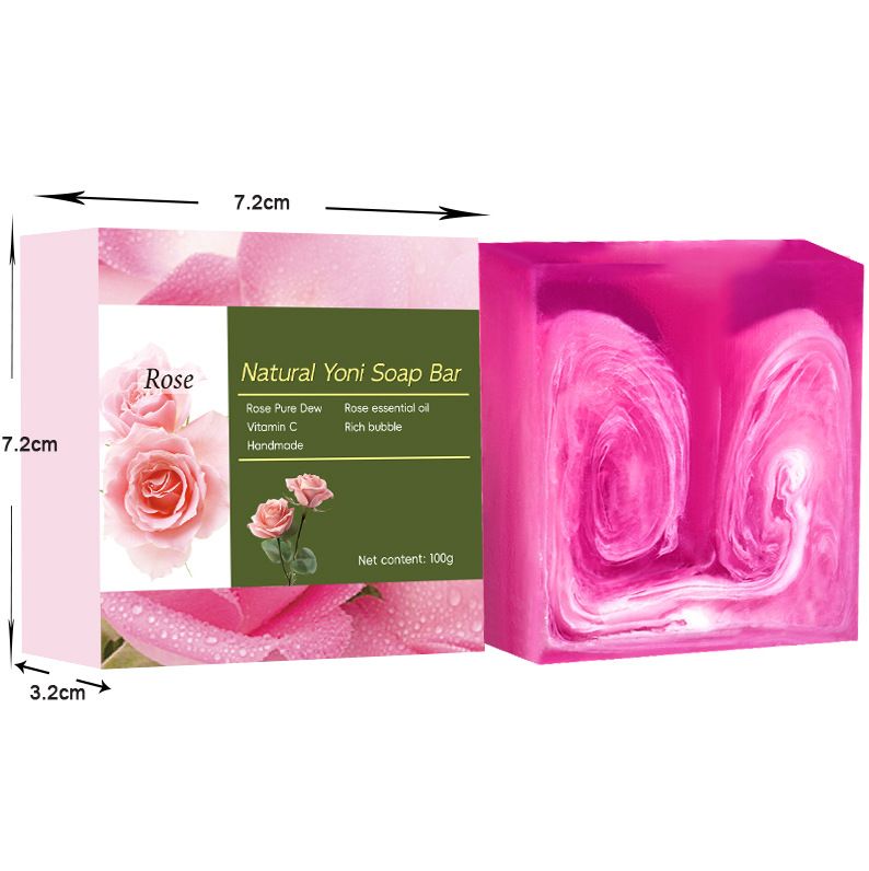 2025 Hot Selling Wholesale Label Natural Rose Skin Whitening Anti Acne Skin Care Face Body Yoni Bar Soap