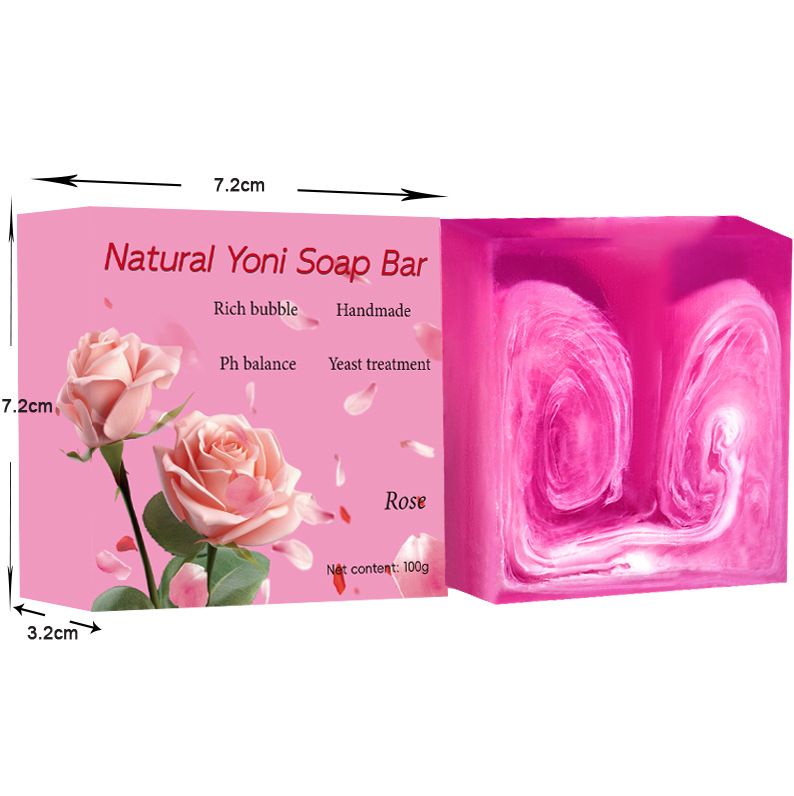 2025 Hot Selling Wholesale Label Natural Rose Skin Whitening Anti Acne Skin Care Face Body Yoni Bar Soap