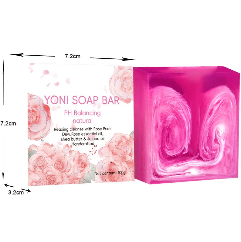 2025 Hot Selling Wholesale Label Natural Rose Skin Whitening Anti Acne Skin Care Face Body Yoni Bar Soap