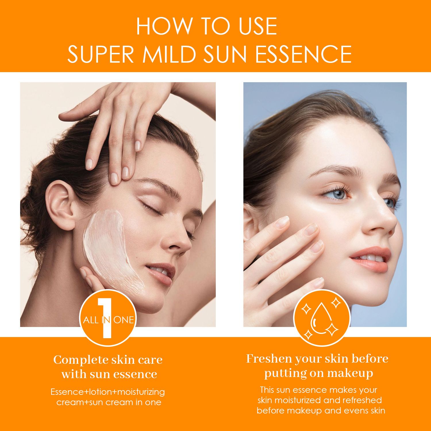 Sunscreen SPF 50 Private Label Vegan UV Protection Brightens and Moisturizes Skin Sun Block Sunscreen