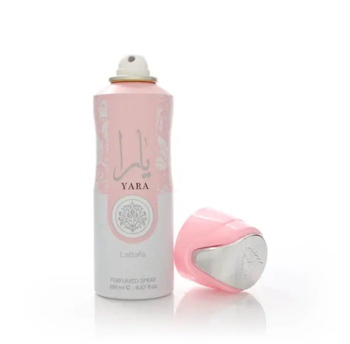 Lattafa Yara Perfumed Body Spray 200ml - Yara by Lattafa Deodorant Perfume unisex body Spray  Gift by lataffa