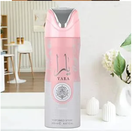 Lattafa Yara Perfumed Body Spray 200ml - Yara by Lattafa Deodorant Perfume unisex body Spray  Gift by lataffa