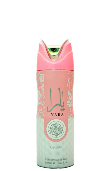 Lattafa Yara Perfumed Body Spray 200ml - Yara by Lattafa Deodorant Perfume unisex body Spray  Gift by lataffa
