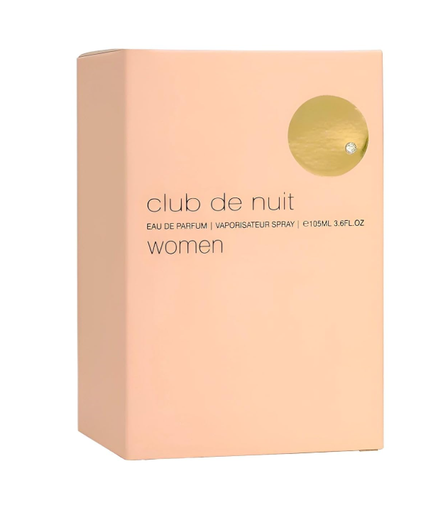 Armaf Club De Nuit for Women Eau de Parfum Spray, 3.6 Ounce, Club de nuit EDP perfume 105ML women Floral fruity longlasting fragrance