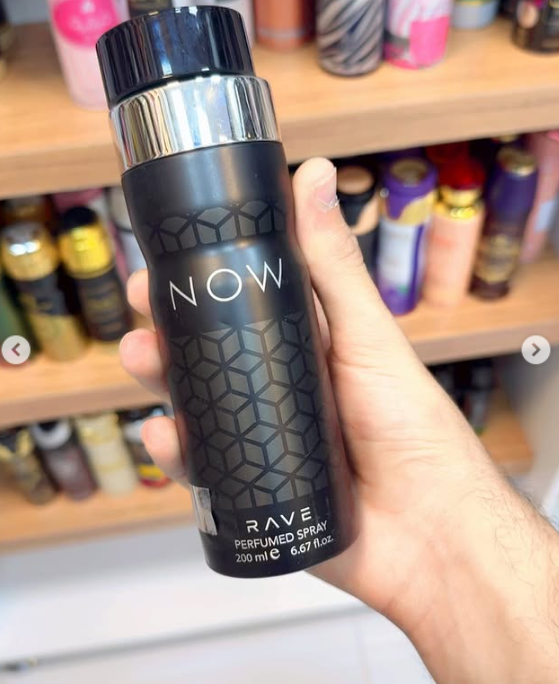 Lattafa Rave Now Perfumed Spray Deo 200ml woody aromatic deodorant for men