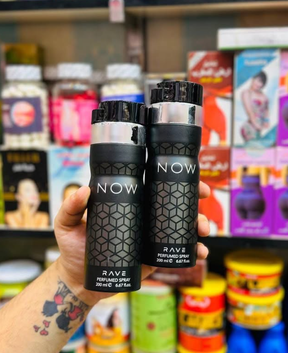 Lattafa Rave Now Perfumed Spray Deo 200ml woody aromatic deodorant for men