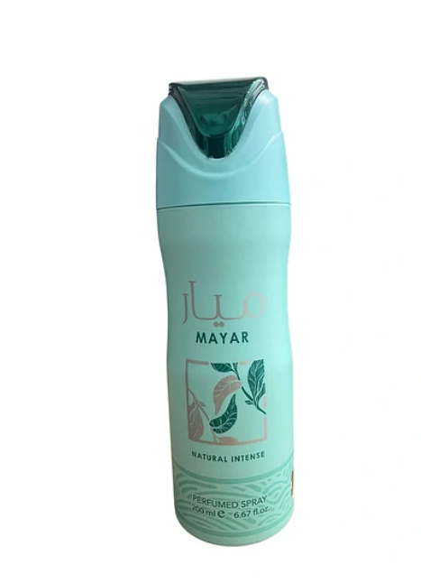 Lattafa Mayar Natural Intense Deodorant Spray for Women 200ml Mayar green body spray