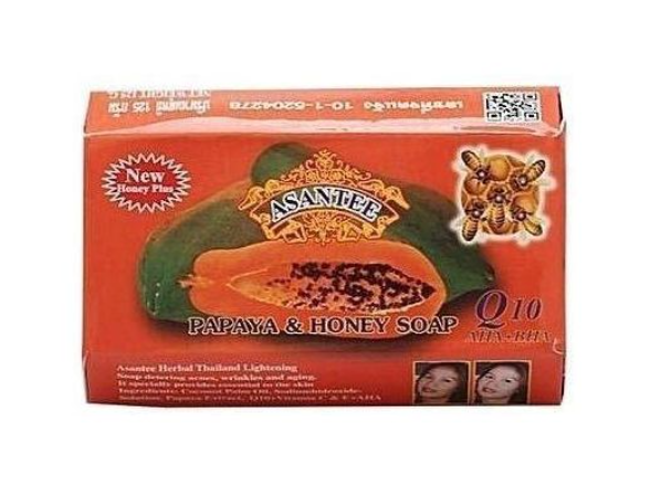 Original Asantee Papaya And Honey Anti Acne Soap - 125g Nourishing, Natural Skincare for Smooth & Glowing Skin  Asante soap