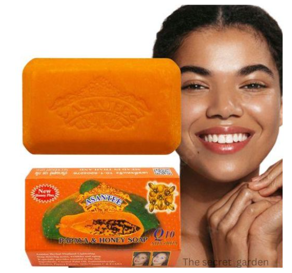 Original Asantee Papaya And Honey Anti Acne Soap - 125g Nourishing, Natural Skincare for Smooth & Glowing Skin  Asante soap
