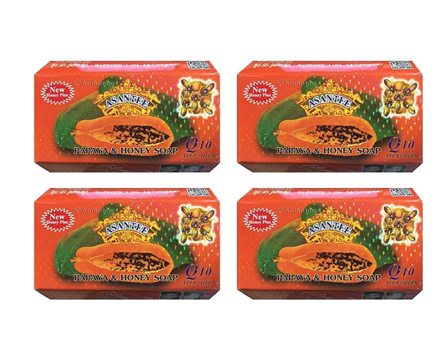Original Asantee Papaya And Honey Anti Acne Soap - 125g Nourishing, Natural Skincare for Smooth & Glowing Skin  Asante soap