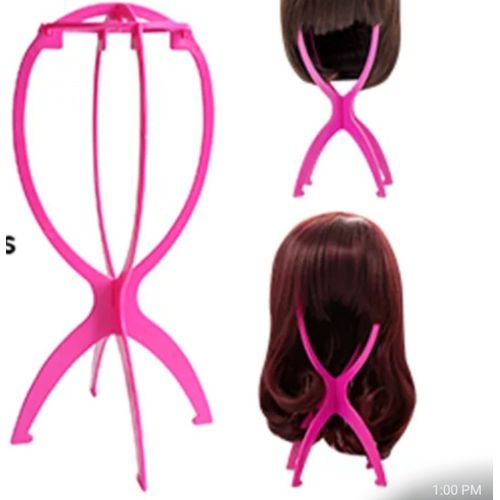 5PC Four Colors Wig Stands Plastic Hat Display Wig Head Holders 17x34Cm Mannequin Head/Stand Portable Folding Wig Stand