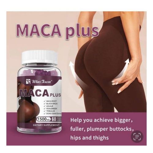 Maca Plus Gummies,1500mg Hip Butt Enhancement Gummies,Big Booty Enhancer