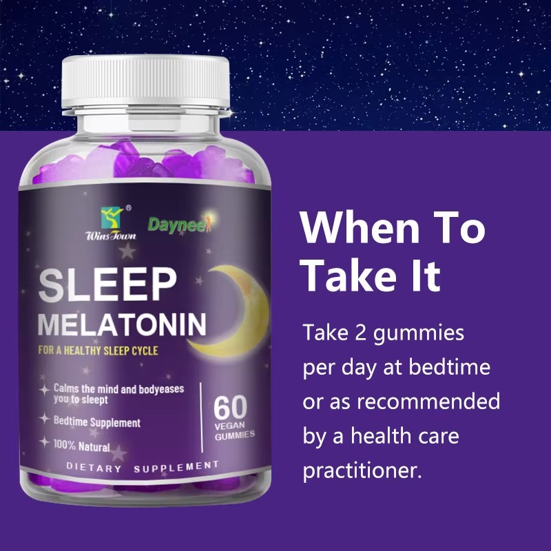 Daynee Sleep Melatonin For Bedtime Calms The Mind & Body, Eases You To Sleep -100% Natural 60 Pieces
