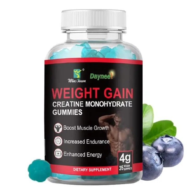 Fast Weight Gain Gummy Muscle Growth Supplement Creatine Monohydrate Gummies for Weight Gain Women Men