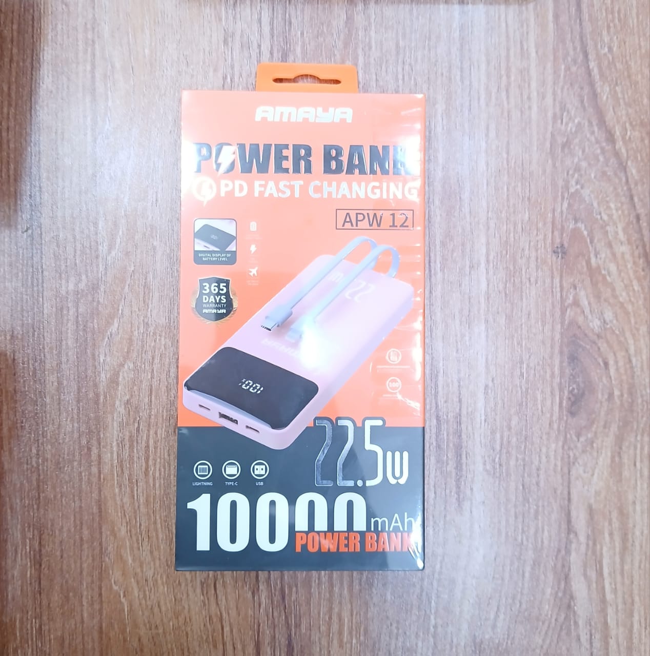 AMAYA APW 12 PD FAST CHARGING POWERBANK 10000mAh 22.5w Type C /USB Powerbank
