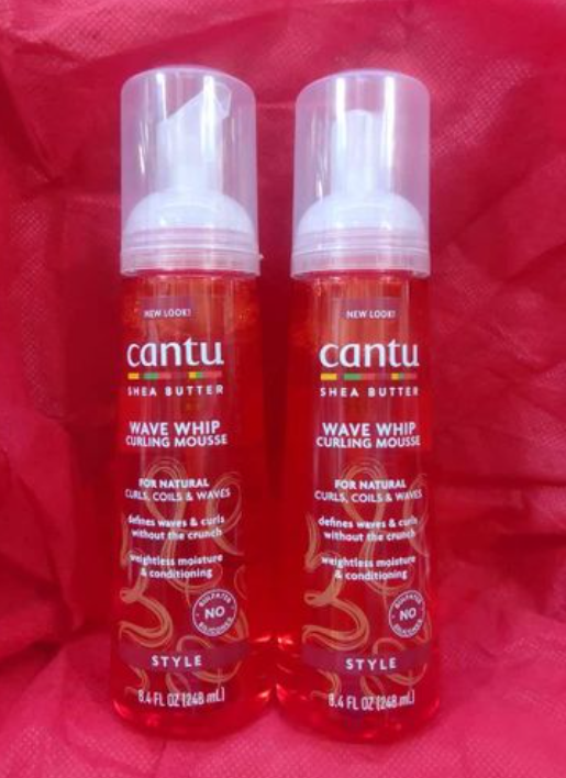Cantu Shea Butter Natural Hair Wave Whip Curling Mousse For Natural Curls Coils & Waves Defines Waves and Curls Without The Crunch Frizz Free Purely Natural Maintain Moisture