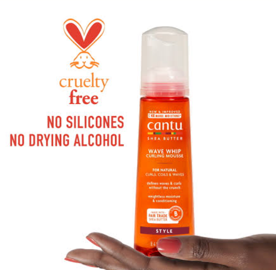 Cantu Shea Butter Natural Hair Wave Whip Curling Mousse For Natural Curls Coils & Waves Defines Waves and Curls Without The Crunch Frizz Free Purely Natural Maintain Moisture