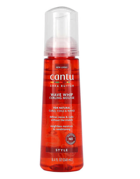 Cantu Shea Butter Natural Hair Wave Whip Curling Mousse For Natural Curls Coils & Waves Defines Waves and Curls Without The Crunch Frizz Free Purely Natural Maintain Moisture