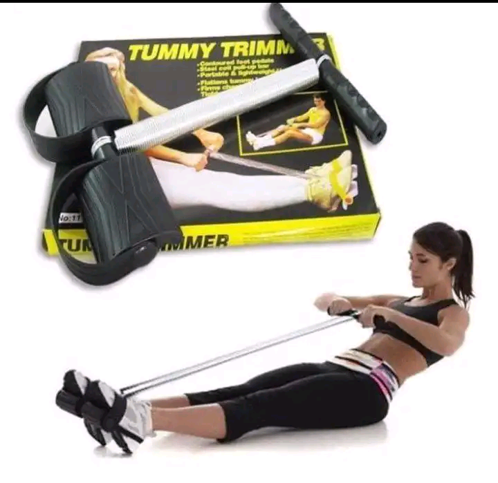 SPECIAL OFFER! Tummy Trimmer Elastic Sit up Pull Rope Pedal Resistance Band Powerful Spring Drawstring Tummy Trimmer Equipment Portable Home Gym Reduce Belly Fat & Shape Waist Strengthen Chest & Arms