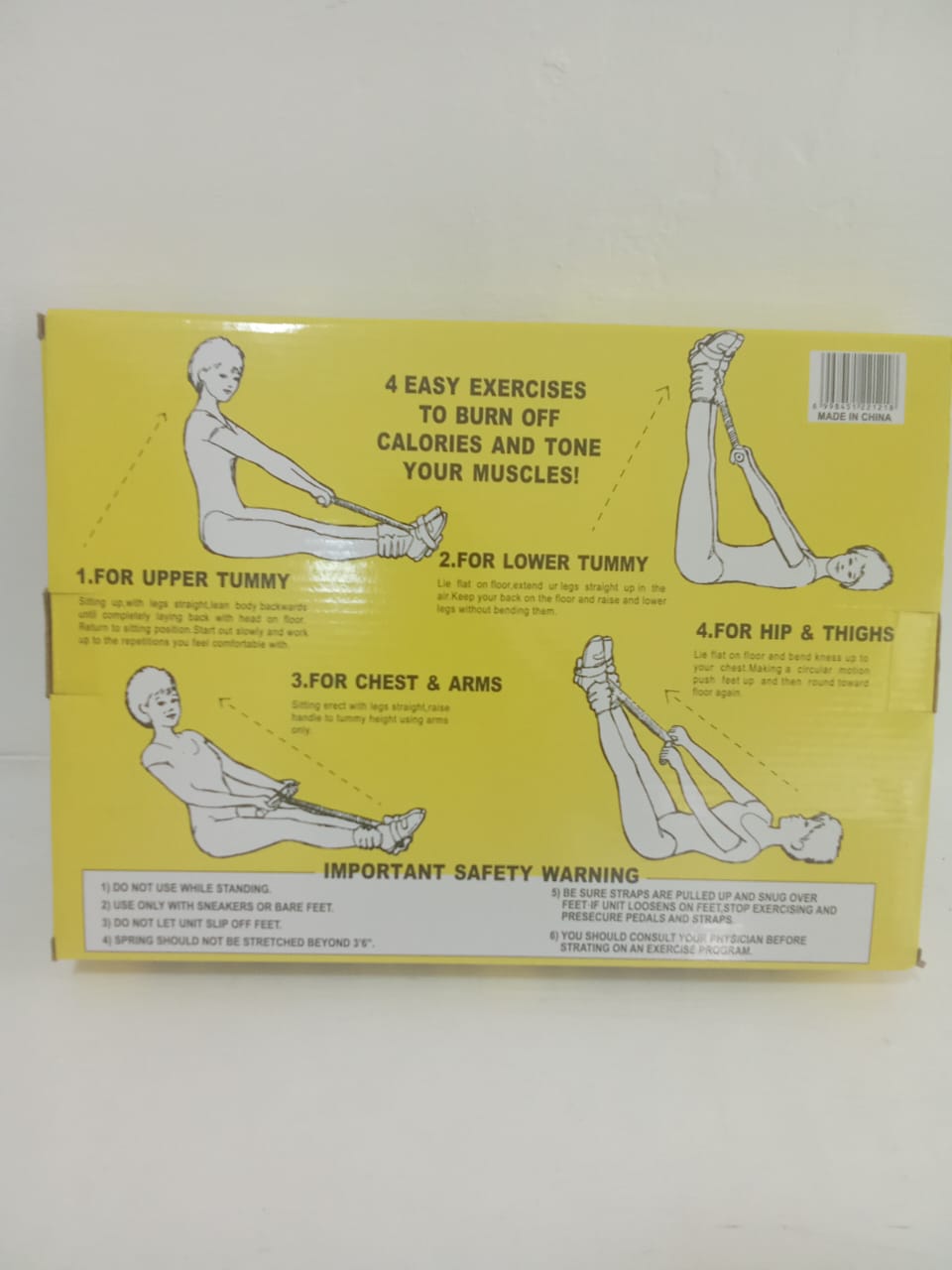 SPECIAL OFFER! Tummy Trimmer Elastic Sit up Pull Rope Pedal Resistance Band Powerful Spring Drawstring Tummy Trimmer Equipment Portable Home Gym Reduce Belly Fat & Shape Waist Strengthen Chest & Arms