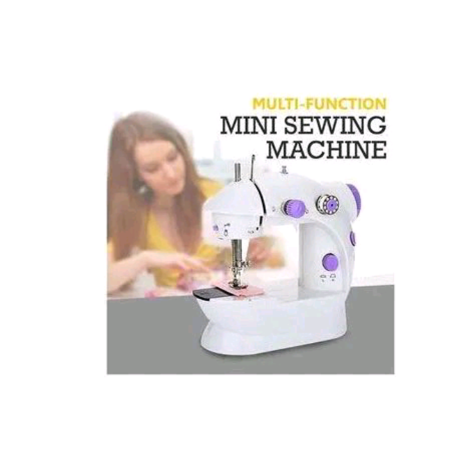 BEST PRICE! Multipurpose Electric Mini Portable Home Sewing Machine Overlock Dual Speed Household Foot Pedal Double Threads Knitting Machine Plug