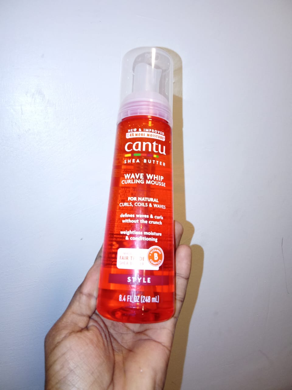 Cantu Shea Butter Natural Hair Wave Whip Curling Mousse For Natural Curls Coils & Waves Defines Waves and Curls Without The Crunch Frizz Free Purely Natural Maintain Moisture