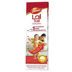 Dabur Lal Tail Ayurvedic Baby massage Oil it contains natural herbs Sesame Oil to strengthen muscle Ratanjot soothe inflammations Masha & others  makes bones& muscle strong best for child with Rickets
