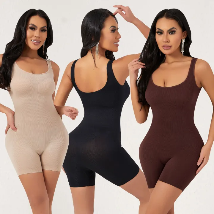 Body shaping jumpsuit for women with chest support, U-back and waist cinching jumpsuit, tight waist cinching bodysuit, hip lifting underwear