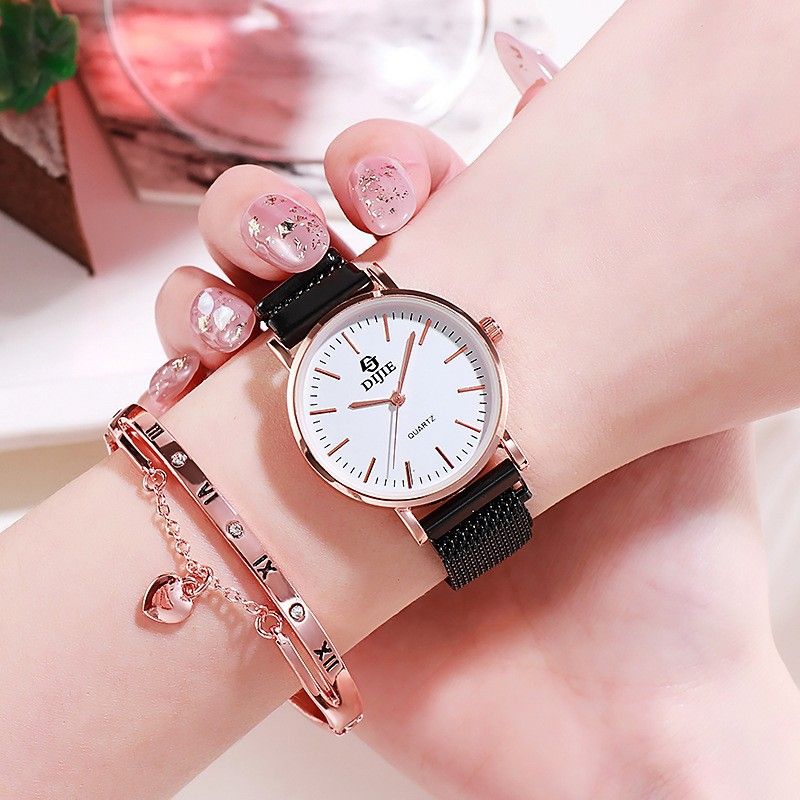 New fashion simple high school female student niche watch fashion trend leisure atmosphere Korean quartz watch