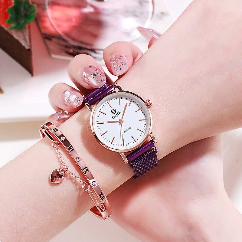 New fashion simple high school female student niche watch fashion trend leisure atmosphere Korean quartz watch