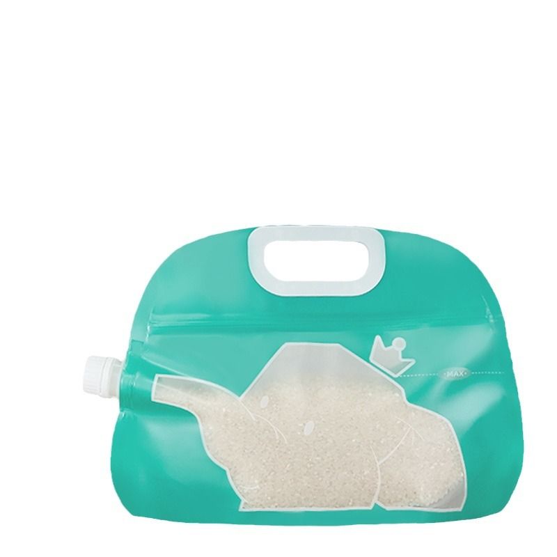 Insect-proof rice bucket storage household rice and flour stall small package desktop food-grade portable multi-function sealed packaging bag