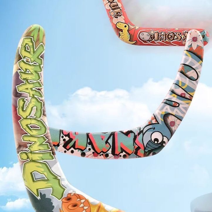 Children's boomerang hand thrown   EVA material frisbee kindergarten parent-child outdoor sports toys