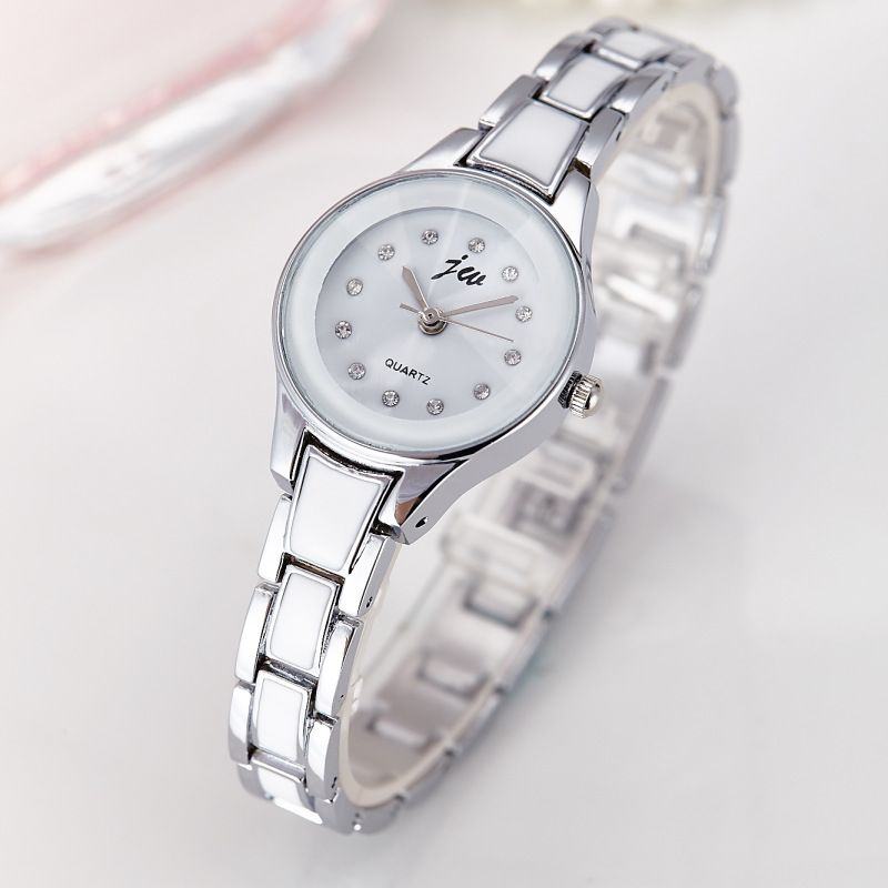 Ladies' watches, women's fashion, niche, learning, life, waterproof, ins wind steel band watches, popular models