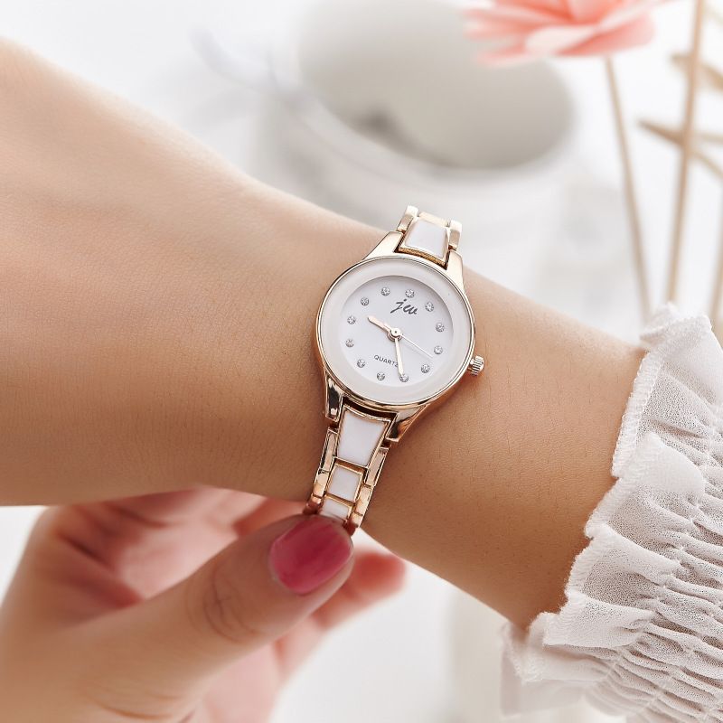 Ladies' watches, women's fashion, niche, learning, life, waterproof, ins wind steel band watches, popular models