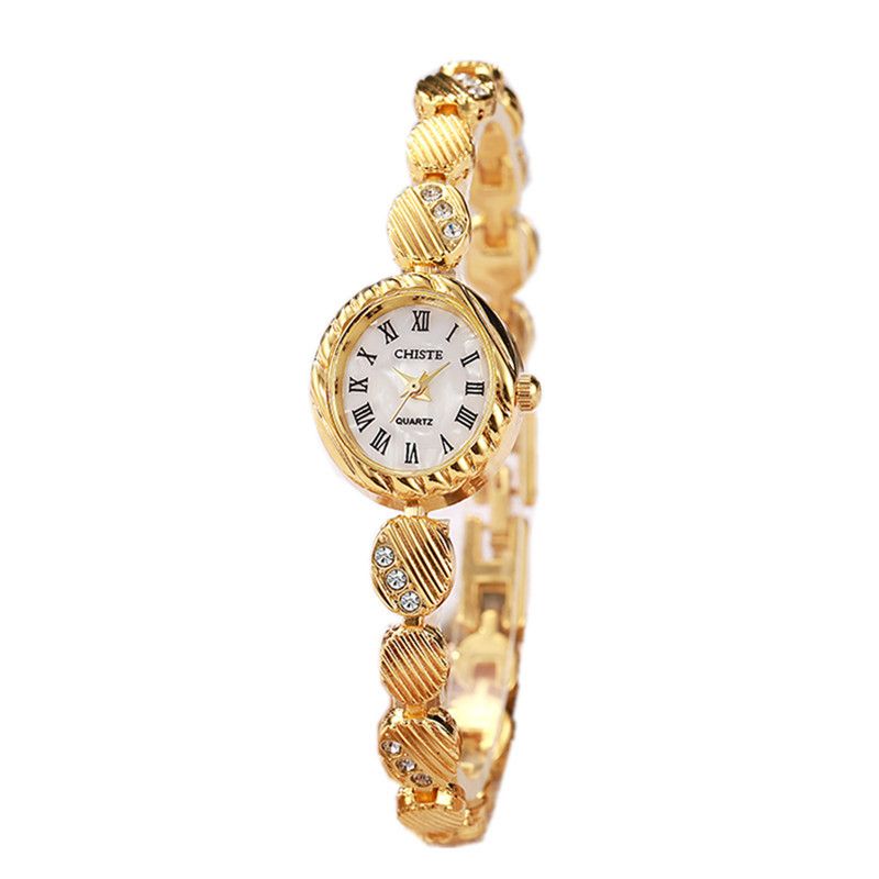 New mother-of-pearl bracelet watch gold ladies watch female style fashion quartz watch temperament middle-aged style light luxury women's watch