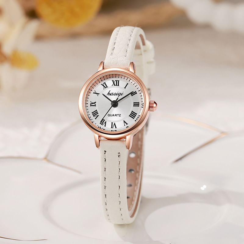 Hot sale simple ladies watch female ins style student niche retro literary all-match Roman numeral belt female watch