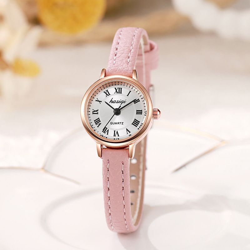 Hot sale simple ladies watch female ins style student niche retro literary all-match Roman numeral belt female watch