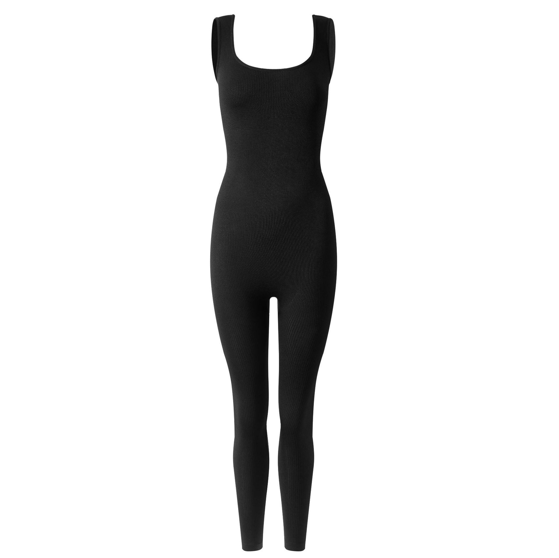 Postpartum body shaping jumpsuit with waist cinching and waist cinching features, hip lifting pants, chest support, and tight fitting jumpsuit