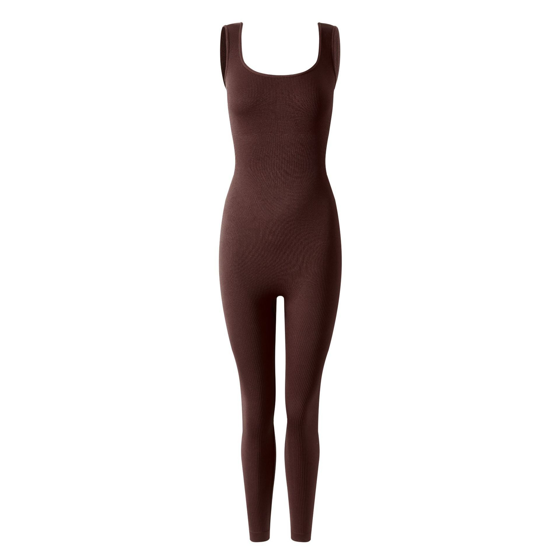 Postpartum body shaping jumpsuit with waist cinching and waist cinching features, hip lifting pants, chest support, and tight fitting jumpsuit