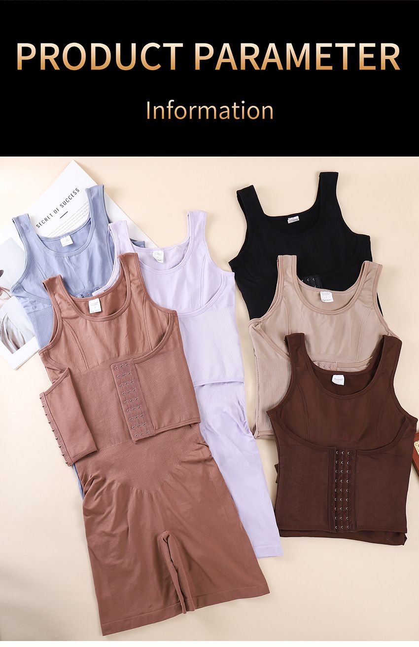 Button-breasted body-shaping bodysuit for women, postpartum, tummy-lifting, hip-lifting, tight-fitting, reinforced version, large size, tummy-lifting boxer bodysuit